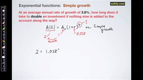 Continuous Exponential Growth Equation - Mahilanya