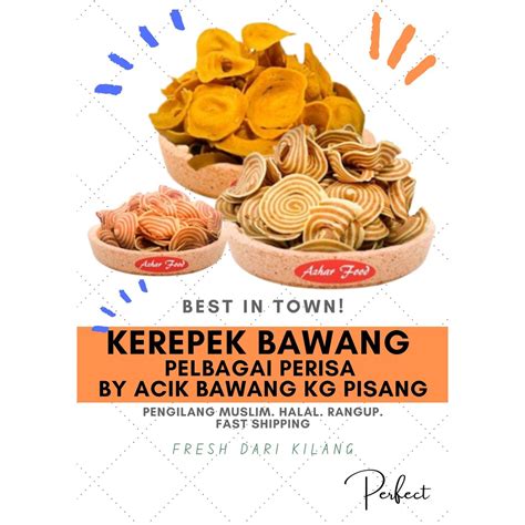 Ready Stock Kerepek Bawang Pelbagai Jenis Assorted Onion Snack