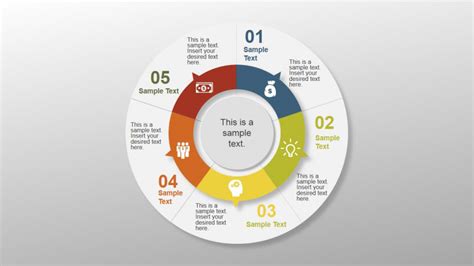 5 Step Creative Circular diagram다이어그램 Design for 무료ppt템플릿