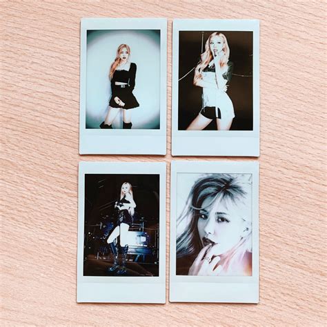 Set Of Blackpink Ros Polaroid Blackpink Kpop Polaroid Etsy