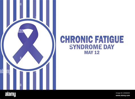 Chronic Fatigue Syndrome Day Wallpaper With Shapes And Typography