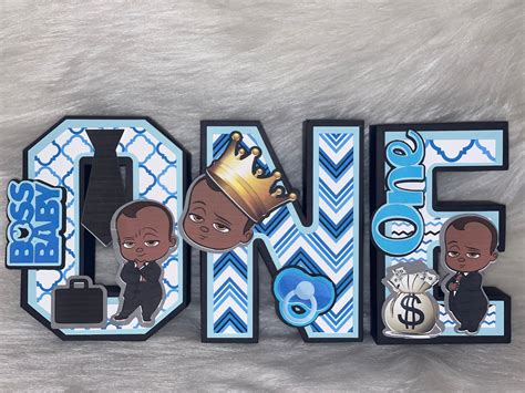 Boss Baby 3d Letters Etsy