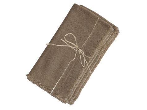 Serviette mit Fransen im 4er Set von Chic Antique günstig bestellen