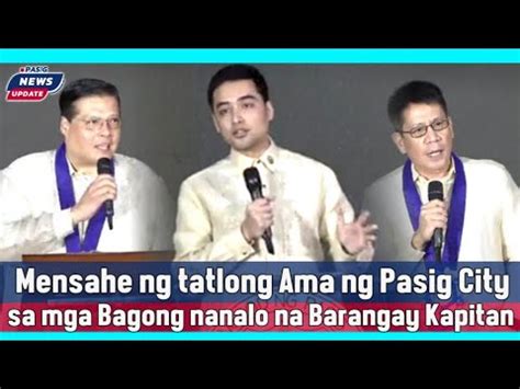 Mayor Vico Sotto Oath Of Newly Elected Barangay Officials In Pasig