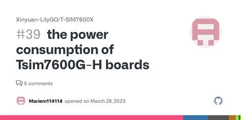 The Power Consumption Of Tsim7600G H Boards Issue 39 Xinyuan