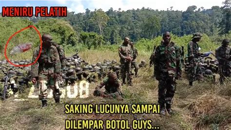 Di Tengah Latihan Perang Aksi Kocak Prajurit Tni Asal Papua Bikin