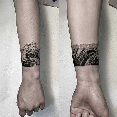 Body - Tattoo's - Japanese wave cuff by oozy_tattoo - TattooViral.com ...