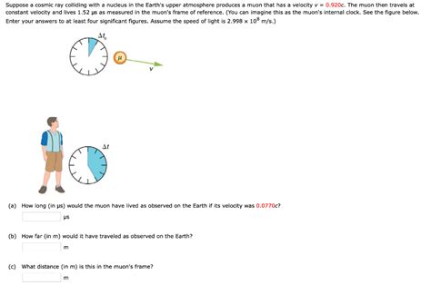 Solved Suppose A Cosmic Ray Colliding With A Nucleus In The Chegg