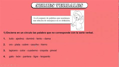 5 Ejemplos De Series Verbales Simples