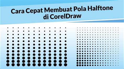 Termudah Cara Membuat Halftone Di Coreldraw Tutorial Coreldraw YouTube