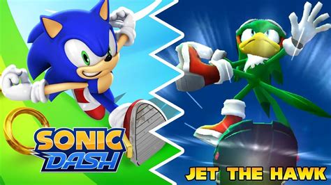 Sonic Dash Jet The Hawk Gameplay Mushroom Hill Zone Showcase YouTube