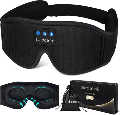 Lc Dolida Sleep Headphones Bluetooth Sleep Mask Headphones For Sleeping