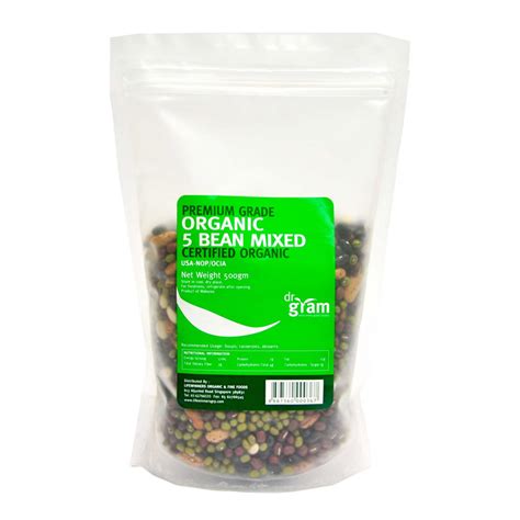 Dr Gram Organic 5 Bean Mix 500g Lifewinners Organic And Fine Foods