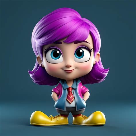 Premium Photo 3d Cartoon Character 3d Happy Cartoon Illustration 3d