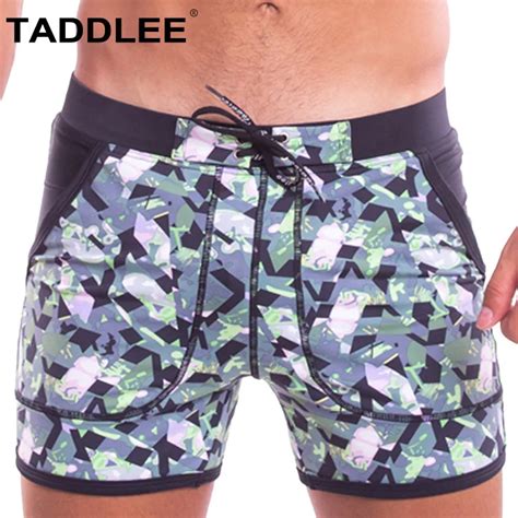 Taddlee Brand Sexy Men S Swimwear Swimsuits Swim Boxer Briefs Board Shorts Men Swimming Long Gay