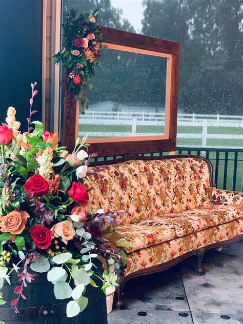 Vintage Floral Couch — Seven Paths Manor