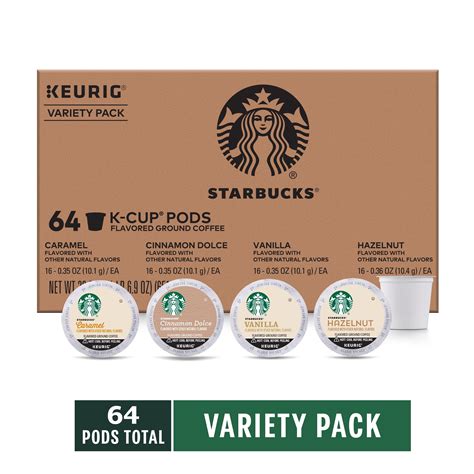 Starbucks Flavored Coffee Variety Pack K Cup Coffee Pods 100 Arabica