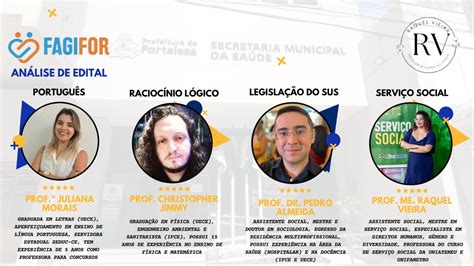 FAGIFOR ANALISANDO O EDITAL PORTUGUÊS RACIOCÍNIO LÓGICO LEGISLAÇÃO