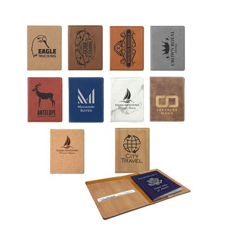 Personalized Passport Holder Your Choice Of Imagewords Laser Engraved Custom Passport Holder