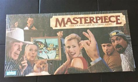 Vintage Masterpiece Board Game Classic Art Auction Parker Brothers 1996 ...