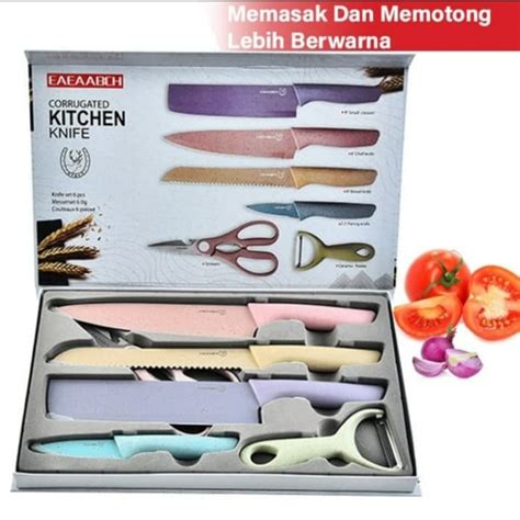 Jual Pisau Dapur Isi In Set Knife Gift Set Kota Bekasi