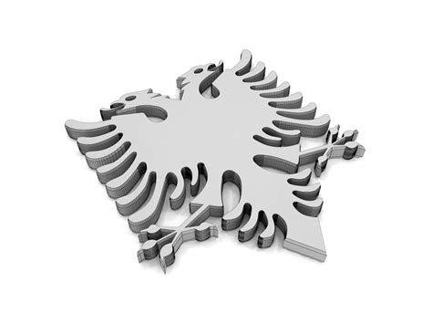Albanian Eagle 3d Model 3 Dwg Max 3ds Fbx Unknown Obj Stl