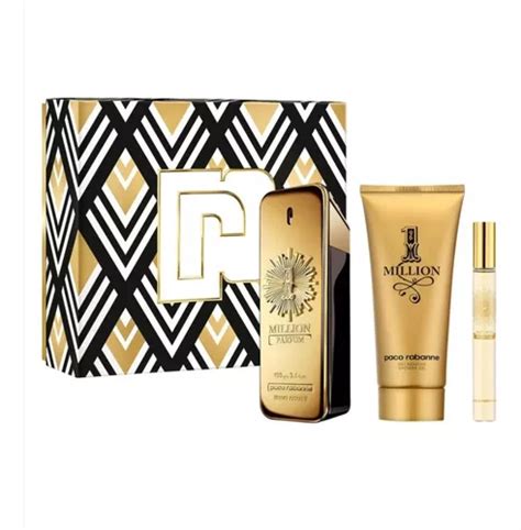 Set Paco Rabanne One Million Parfum 3pzs Envío Gratis