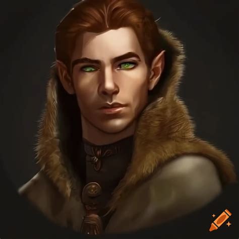 Image Of A Male Ranger With Green Eyes And Brown Hair On Craiyon