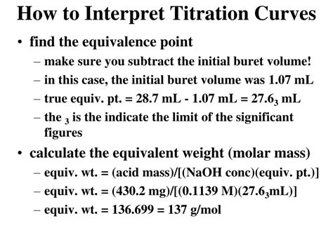 Ppt How To Interpret Titration Curves Powerpoint Presentation Free Download Id225155