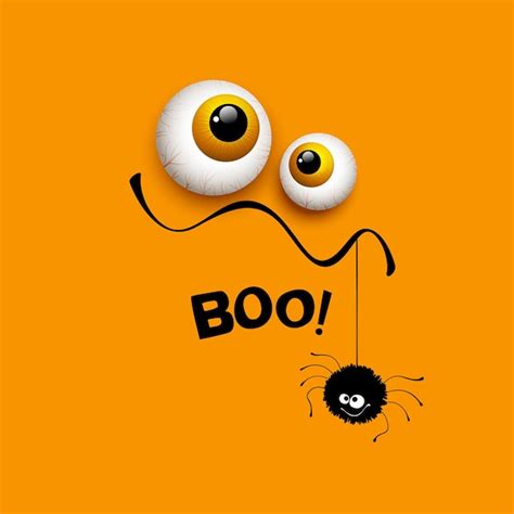 Premium Vector Funny Halloween Greeting Card Monster Eyes Vector