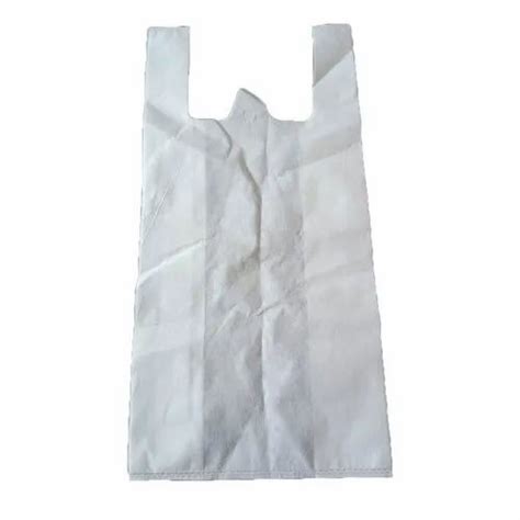 Plain White Non Woven W Cut Bags For Grocery Size Dimension 11 X 14