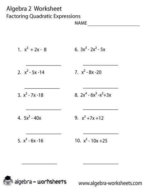 Quadratic Formula Practice With Answers