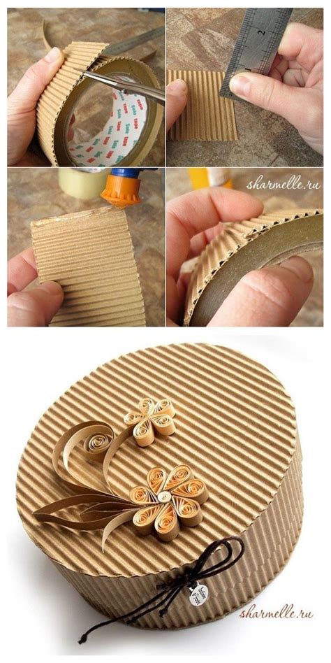 Cardboard box | Paper crafts, Cardboard box, Handicraft