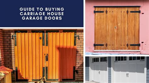 Carriage House Garage Doors: A Buyer's Guide