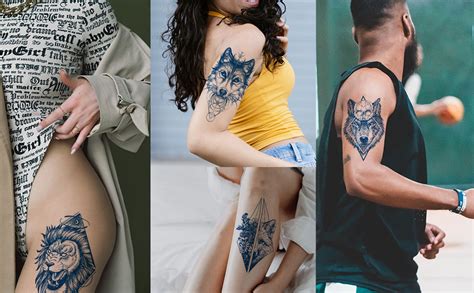 Amazon Aresvns Semi Permanent Tattoos For Men Women Teens