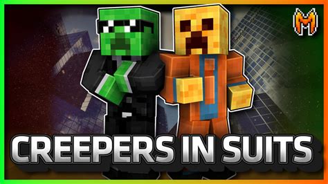 Creepers In Suits By Team Metallurgy Minecraft Skin Pack Minecraft