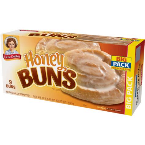 Little Debbie Honey Buns 6 Big Pack Boxes 54 Individually Wrapped Pastries 54 Fry’s Food Stores