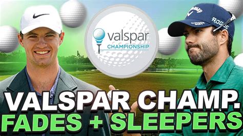 DFS Fades Sleepers 2023 Valspar Championship Draftkings Strategy