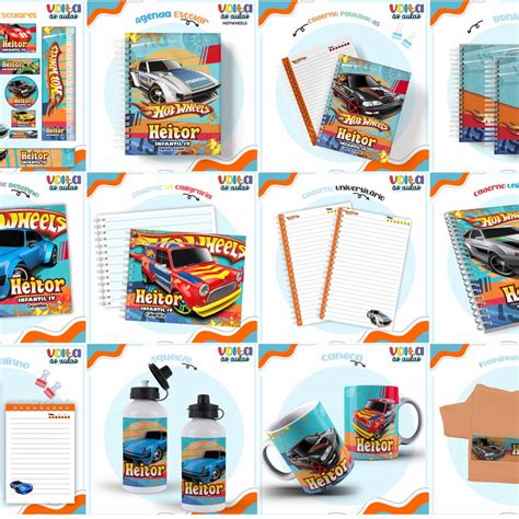 Arquivo De Corte Etiqueta Escolar Hot Weels Elo