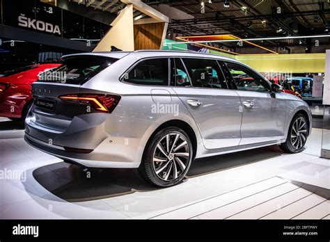 Brussels Belgium Jan 2020 All New Skoda Octavia Iv Combi Brussels