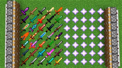 X999 Nether Stars And All Minecraft Swords Combine Youtube