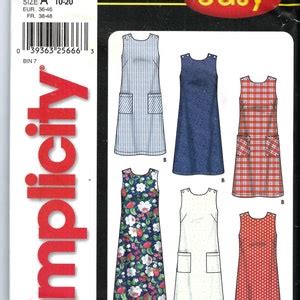 Uncut Simplicity Sewing Pattern 7149 Misses Sleeveless Dress Etsy