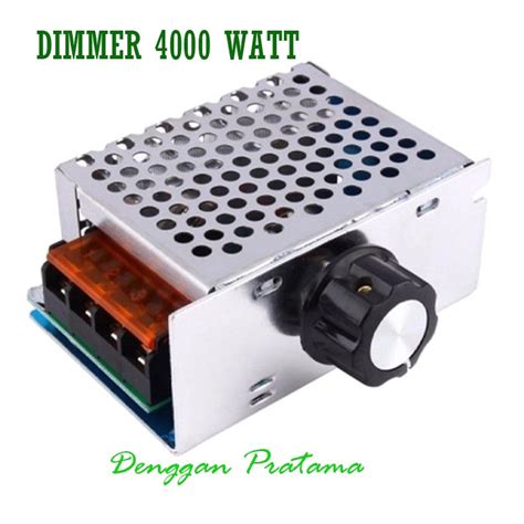 Jual Dimmer SCR AC 220 Volt 4000 Watt Casing Aluminium Speed