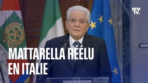 Italie Sergio Mattarella réélu Président malgré son souhait de ne pas