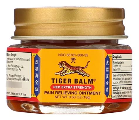 Tiger Balm Pomada Del Tigre Rojo 18g Balsamo Original MercadoLibre