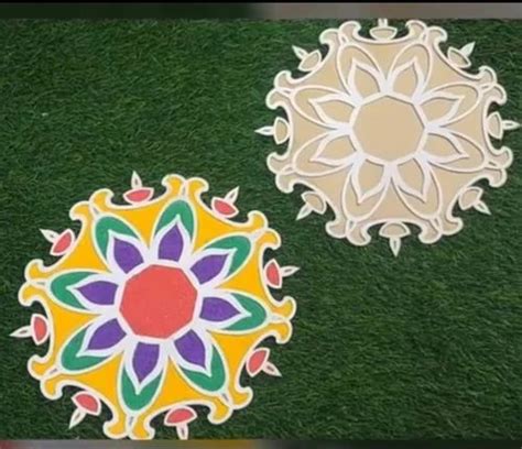 DIY MDF Readymade Rangoli Mat Easy To Use Rangoli Template Easy To Fill