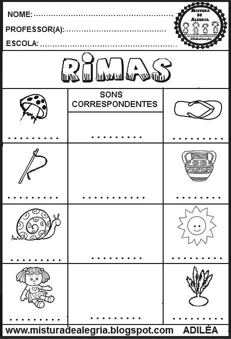 Atividades De Consciência Fonológica Para Imprimir CB0