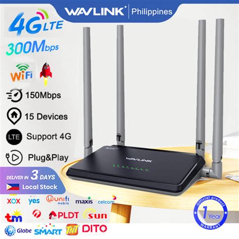 Wavlink N300 4G LTE Sim Card Wireless Wifi Router Plug And Play 2 4Ghz