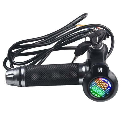 E Bike Twistthrottle 24 72v Electric Scooter Bicycle Grip Handlebar Led