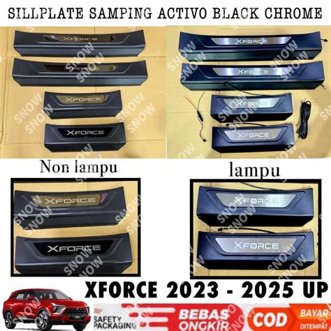 HITAM Side Sillplate Xforce X Force 2023 2024 2025 Up Activo Black